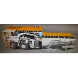 2 construction diecast models by Liebherr (2).