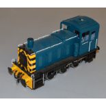 O Gauge. A Bachmann Brassworks 03 Diesel Shunter in BR blue, made by SanCheng (China), appears VG