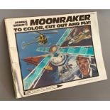 A very rare JAMES BOND'S MOONRAKER TO COLOR, CUT OUT AND FLY! booklet by PRICE/STERN/SLOAN