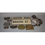 13 Wagon Plates and other Railway related signs including some reproduction items together with