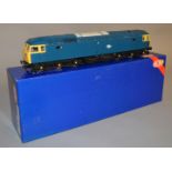 O Gauge. A Heljan #4881 Class 47 Diesel Locomotive in BR Blue, appears VG boxed.