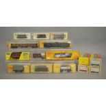 HO/HOe Gauge. A group of boxed Continental Rolling Stock items by Liliput and Schicht, mostly in