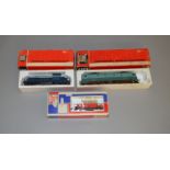 HO Gauge. 3 boxed Jouef Locomotives, #8445 SNCF Electric CC7107 in a box for the #8561 diesel model,