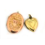 Two back & front lockets