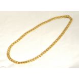 A 9ct H/M 24" solid curb chain, approx 68.9gms