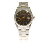 ROLEX - An Automatic gents Rolex Oyster Perpetual Date stainless steel wristwatch model 1500, serial