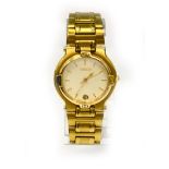 GUCCI - A gold plated quartz wristwatch, working