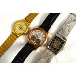 Three gents wristwatches, two automatic to include Accurist & a quartz Seconda