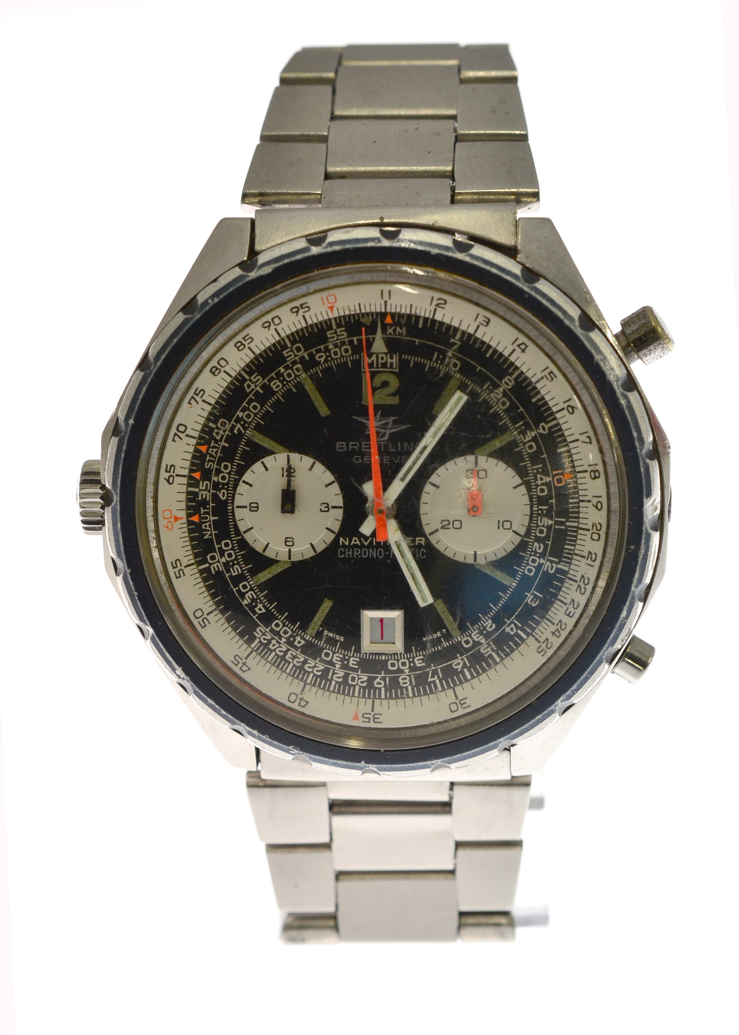 BREITLING - A gentleman's Breitling Navitimer Chrono-Matic Chronograph Automatic Stainless Steel