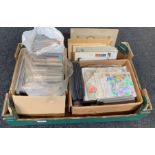 Large qty of off-paper stamps, empty Presentation Packs and a qty of cigarette cards in albums