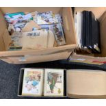Large qty of on-paper stamps together with approximately 300 PHQ cards and a selection of F.D.Cs