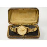 TUDOR - A 1950's 9ct gentleman's Tudor Royal mechanical wristwatch H/M Birmingham 1953, the