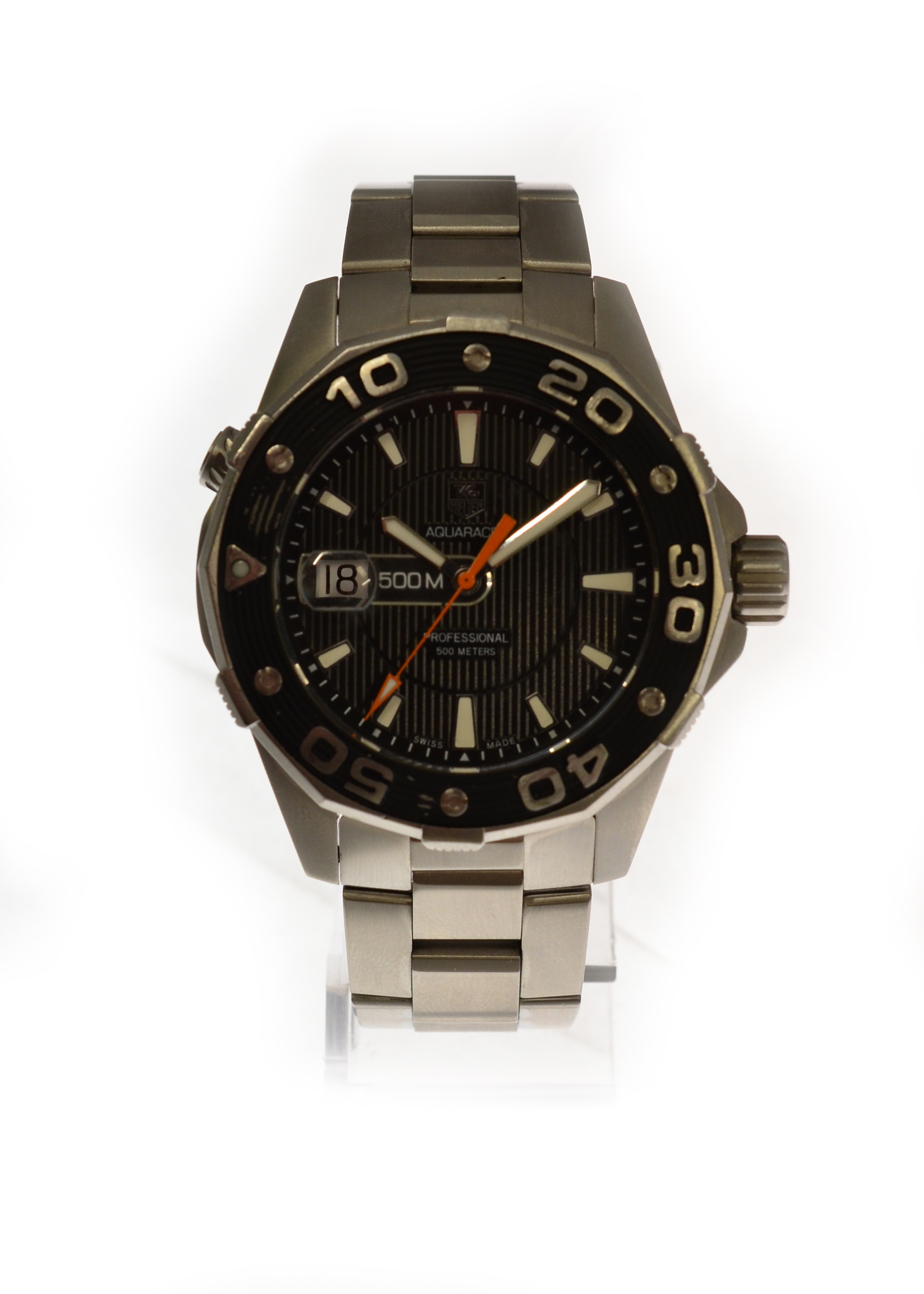 TAG HEUER - A gents stainless steel quartz Tag Heuer Aquaracer professional 500m wristwatch, model