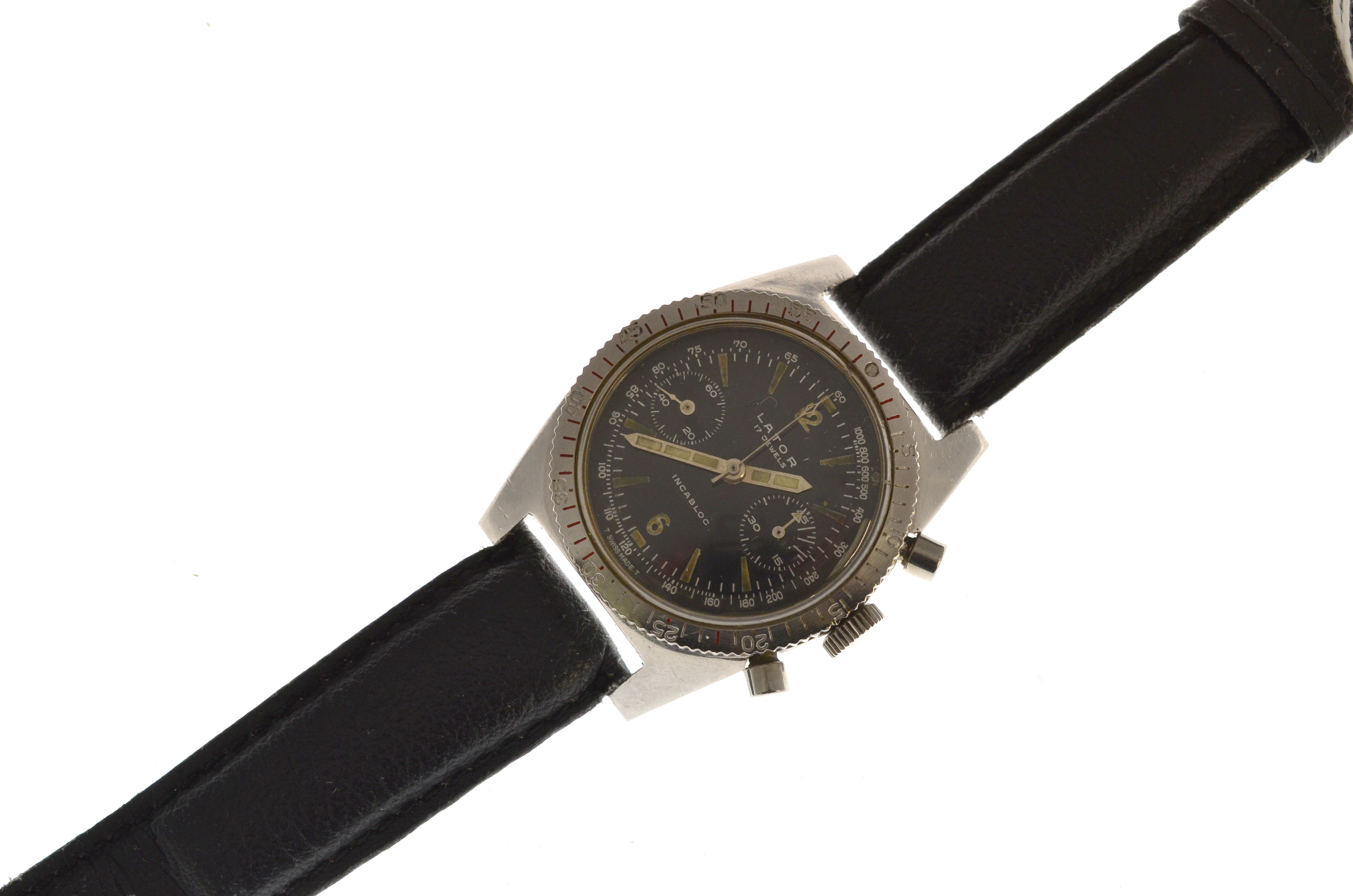 LATOR - A gents stainless steel mechanical Lator mechanical wristwatch, overall good condition, some