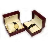 Two Rotary Artemis quartz wristwatches dated 1996, a gents & a ladies, both with box & guarantee,