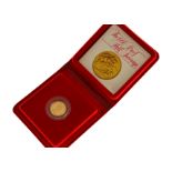 Royal Mint - 1980 proof half sovereign with box & certificate