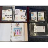 4 Albums of stamps including 2 Royal wedding - Charles & Diana; 2 containing F.D.Cs and Presentation