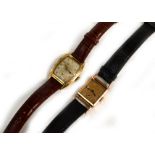 BULOVA - Two mechanical Bulova gold filled/plated wristwatches, circa 1930/40's, both on later
