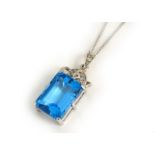 A 9ct H/M pendant & chain, approx gross weight 10.4gms