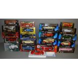 20 diecast models which are mostly 1:18 scale Corgi, Maisto, Burago etc this lot is contained over 5