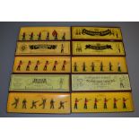 5 boxed Britians soldier figure sets, #8800 Coldstream Guards, #8803 British Infantry, #8804