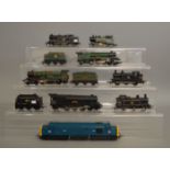 OO Gauge. 8 unboxed Locomotives including 6 Tri-ang Hornby and 2 Hornby Dublo examples, mostly in a