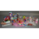 A mixed lot which includes; dolls Sindy, Ariel, clothes and accessories, My little Pony, Polly