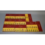 9 boxed Britains soldier figure sets, including #00128 Kings Royal Rifle Corps, #8954, #8955 and #
