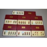 7 boxed sets of metal soldier figures made by Asset Miniatures including 'Royal Scots Fusiliers c.