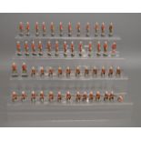 52 unboxed hand painted soldier figures by Bulldog and others.. (52)