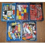 A very good quantity of unboxed  Dinky Toys with varying degrees of play wear and repainting to some