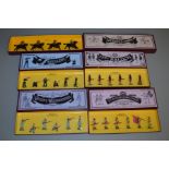 5 boxed Britians soldier figure sets, #8826 Royal Marine Artillery, #8827 The Queen's