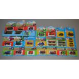 21 carded ERTL 'Thomas the Tank Engine' diecast models including 'Lord Harry' loco, 'Lorry 1', 'Fire
