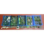 A very good quantity of unboxed Military diecast models by Dinky, Corgi and others, with varying