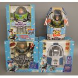 3 Buzz Lightyear action figures from Toy Story, this lot also includes Buzz's Space Explorer (4)