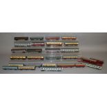 HO/OO Gauge. 27 unboxed  assorted Coaches by various manufacturers including Tri-ang, Hornby,