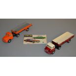 2 unboxed vintage Tri-ang Spot On diecast truck models, a 106a Austin Prime Mover with Articulated