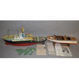2 Radio controlled boats; Smit Rotterdam*** which is approx 97cm in length complete with