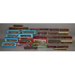 OO Gauge. 13 boxed Coaches by Airfix and Grahanm Farish, mostly in F to G boxes together with a