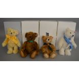 4 boxed Steiff Bears - 'Cub Scout Centenary', 'Eliza', 'MBI 2017' and 'Kasper'. (4)