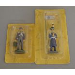 A very good quantity of magazine issue Eaglemoss carded soldier figures which are mostly Russian and