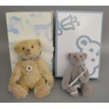 2 boxed Steiff Bears, 'Mr Vanilla' 1906 Replica and a Lladro Saxophonist Bear, both with