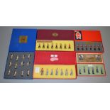 5 boxed sets of metal soldier figures including Bastion Models 'Royal Engineers Home Service' a