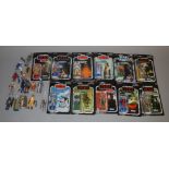 25 Star Wars figures 11 are carded and 13 uncarded, which includes Paploo, Anakin Skywalker etc,