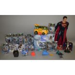 14 Golden Compass items, also included in this lot is a Superman large figure, Teenage Mutant