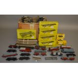 HO Gauge. 9 boxed Marklin Accessories including track sections, Stop Block, Control Plate etc.