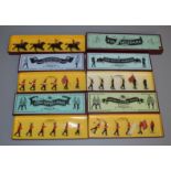 5 boxed Britians soldier figure sets, #8811 4th Hussars, #8845  1st Regiment Bombay Infantry (one