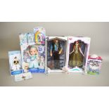 3 Disney Frozen dolls, 2 are limited editions Kristoff 1 of 3500 and Anna 1 of 5000 along with other