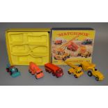 A boxed Matchbox G-8 Construction Gift Set, containing five models from the King Size range,