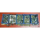 A very good quantity of unboxed Military diecast models by Dinky, Corgi and others, with varying